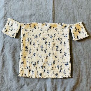 Streetwear Society Floral White Top Size XS-M